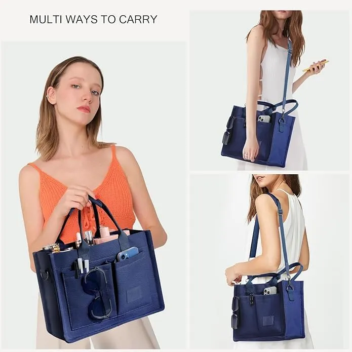 Stylish Canvas Tote Bag for Women Large Durable Light Weight Crossbody Handbag for Everyday Work, Travel, Shopping Bag.