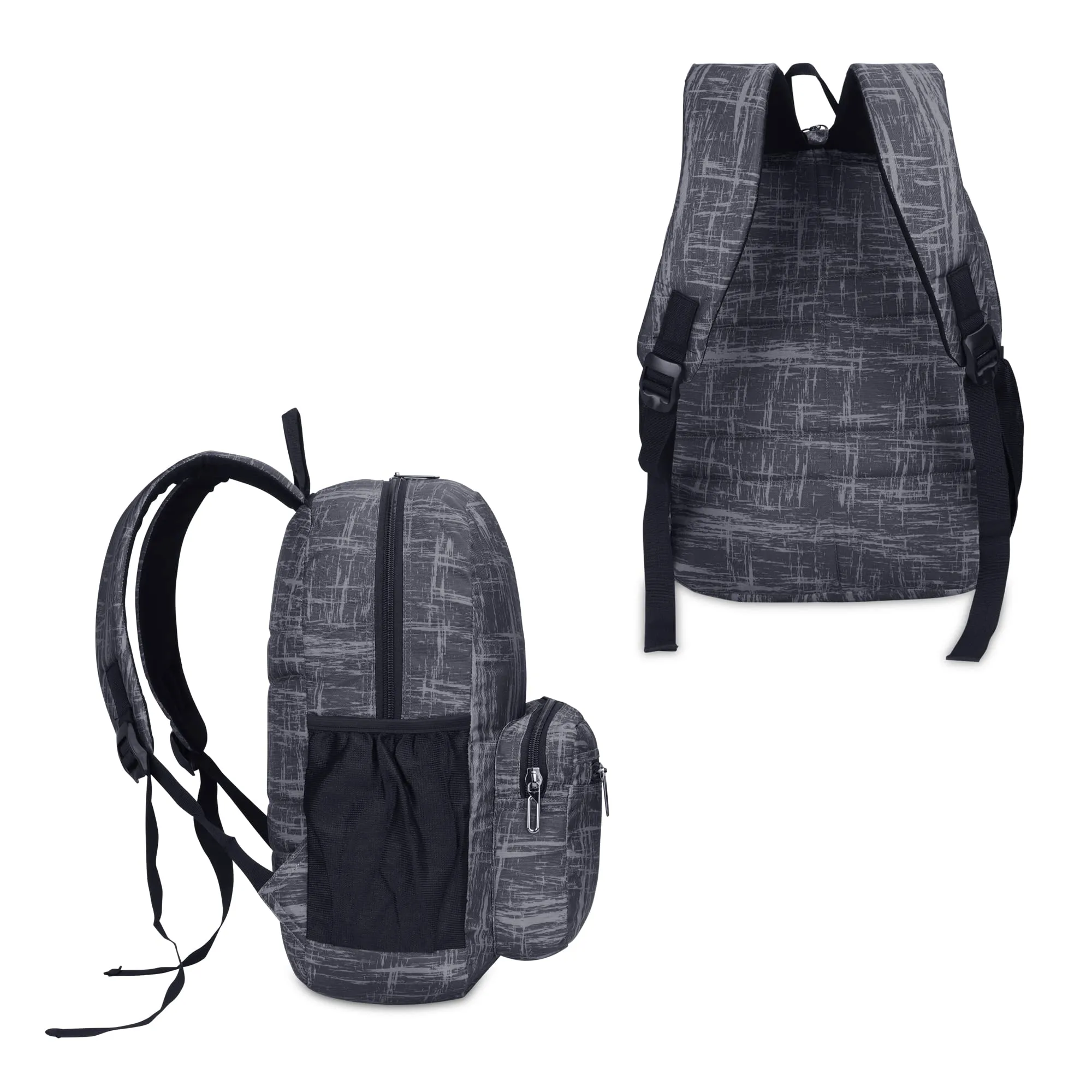 THE CLOWNFISH Marcellus Polyester Laptop Backpack - Water Resistant, Spacious | 14 inch Laptop | 21.5 Litres | Grey