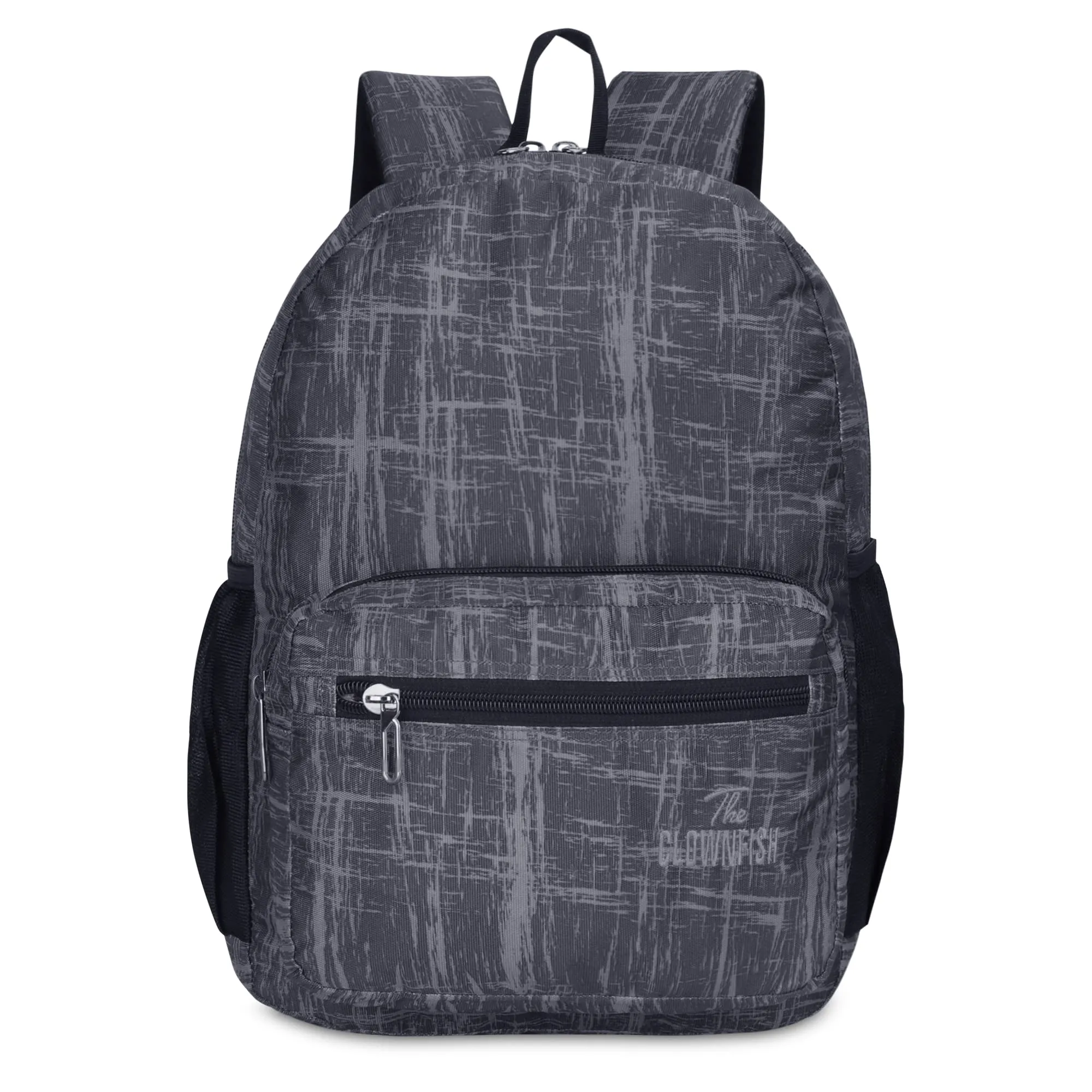 THE CLOWNFISH Marcellus Polyester Laptop Backpack - Water Resistant, Spacious | 14 inch Laptop | 21.5 Litres | Grey