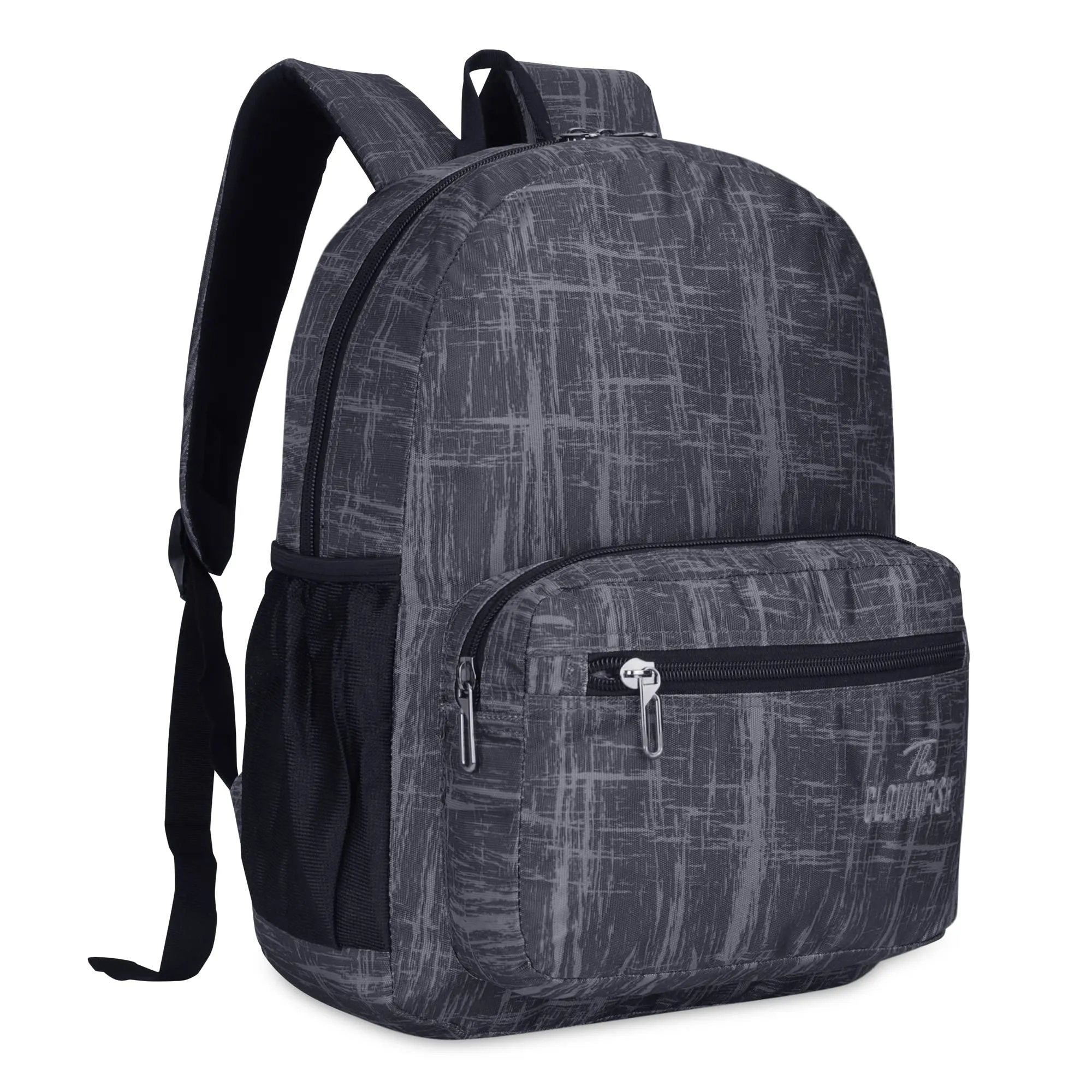 THE CLOWNFISH Marcellus Polyester Laptop Backpack - Water Resistant, Spacious | 14 inch Laptop | 21.5 Litres | Grey