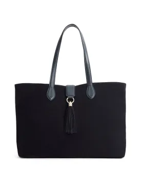 The Langham Women’s Tote Navy Suede