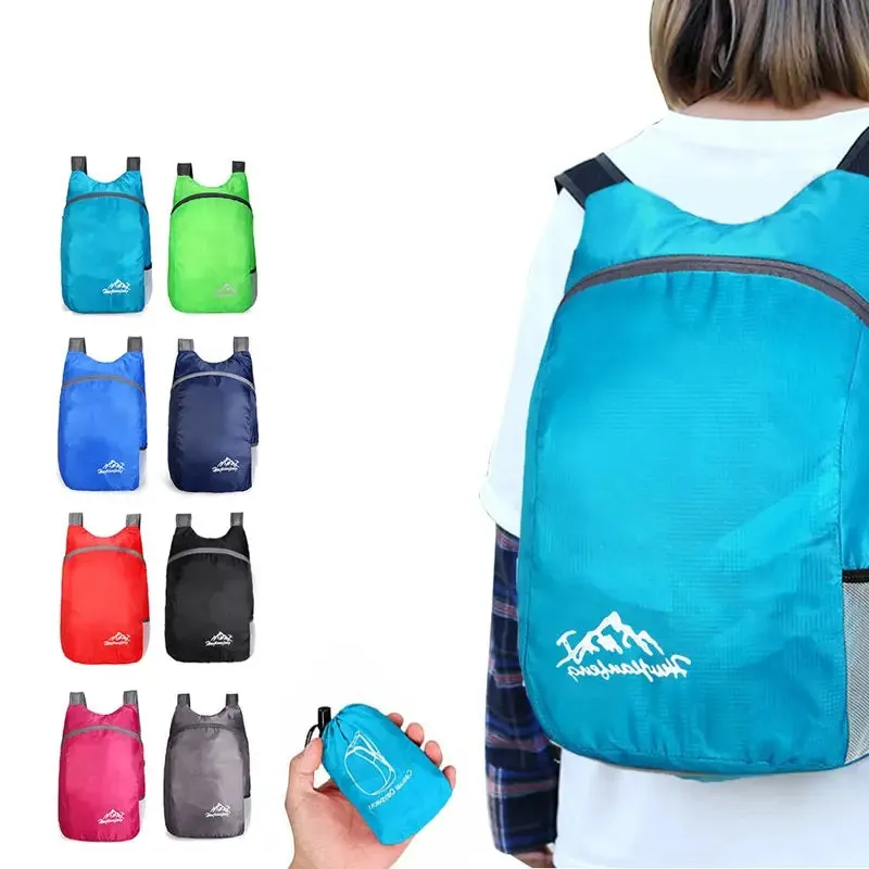 The Ultimate Lightweight & Packable Backpack: Foldable, Ultralight & Perfect for Outdoor Travel & Sports
