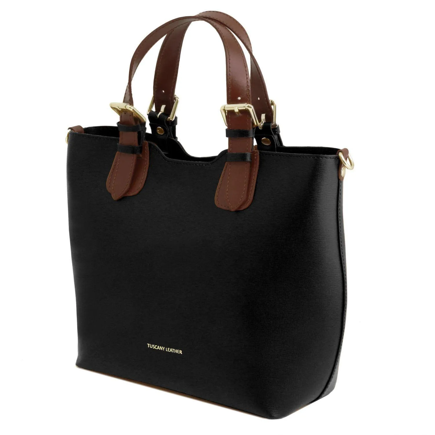 TL Bag - Saffiano Italian leather tote bag with long strap | TL141696