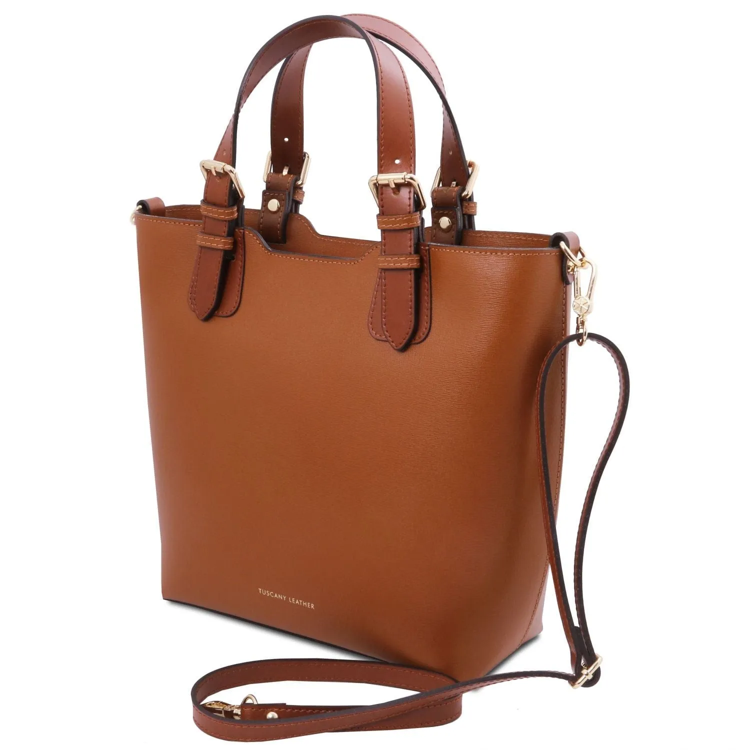 TL Bag - Saffiano Italian leather tote bag with long strap | TL141696