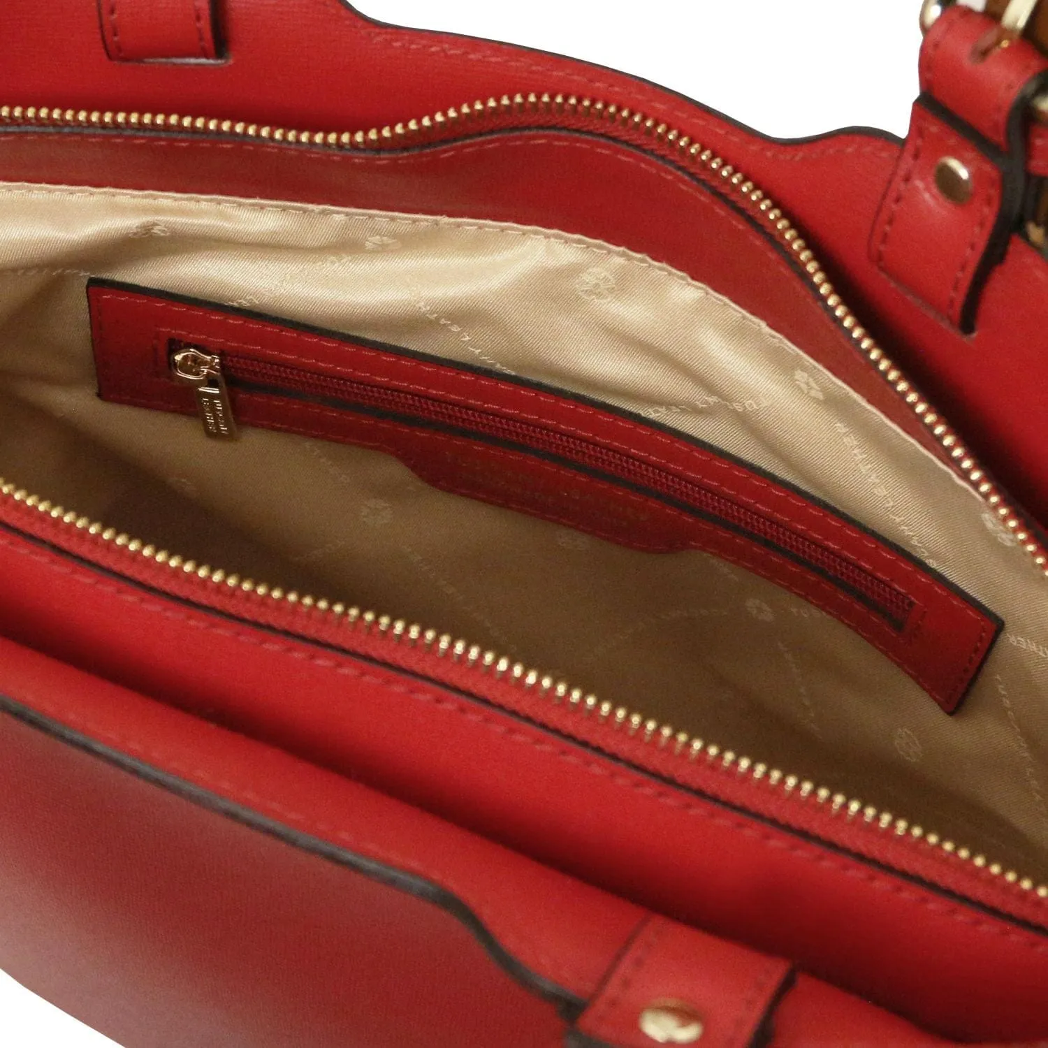 TL Bag - Saffiano Italian leather tote bag with long strap | TL141696