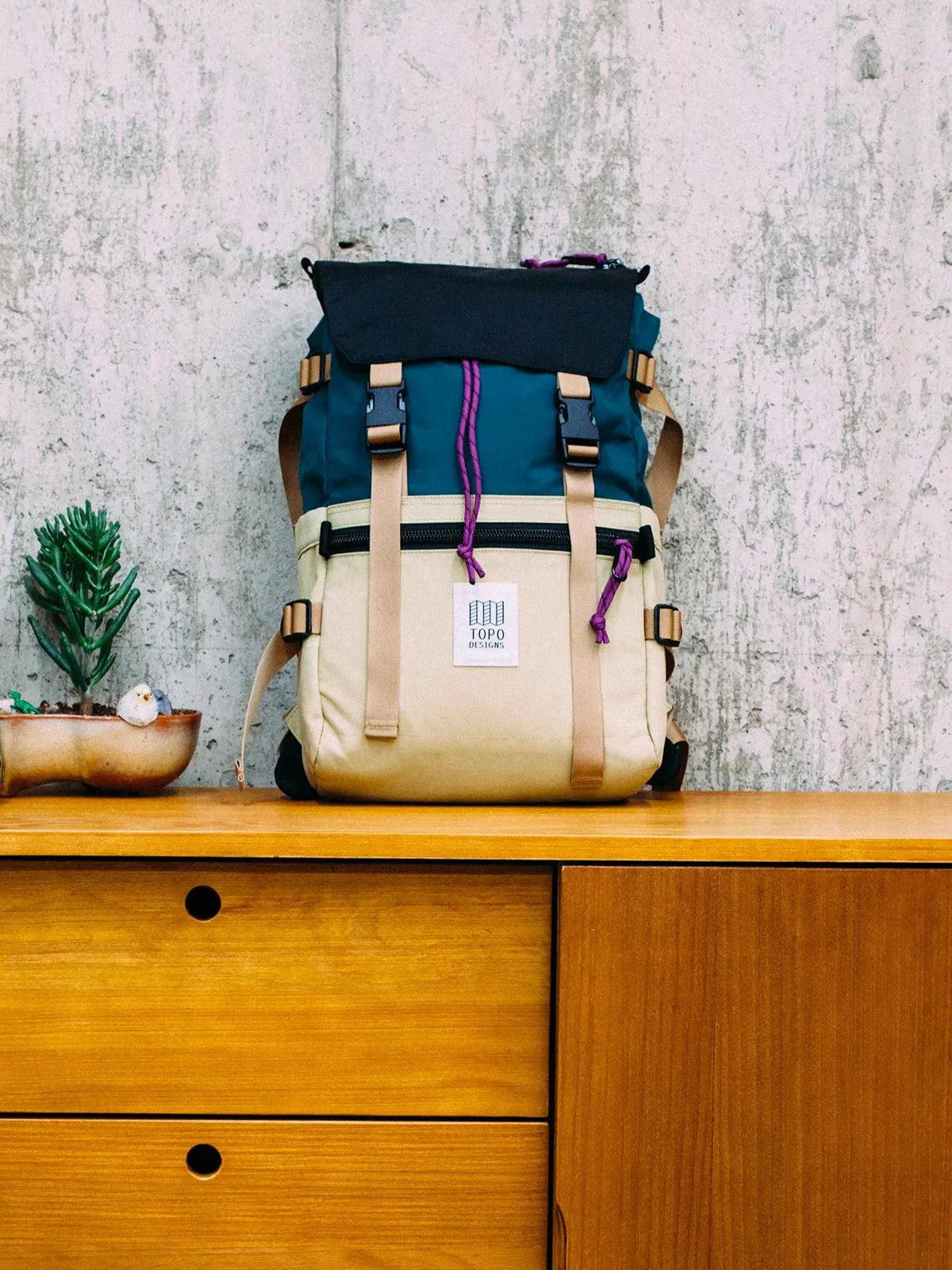 Topo Designs Rover Pack Hemp Botanic Green