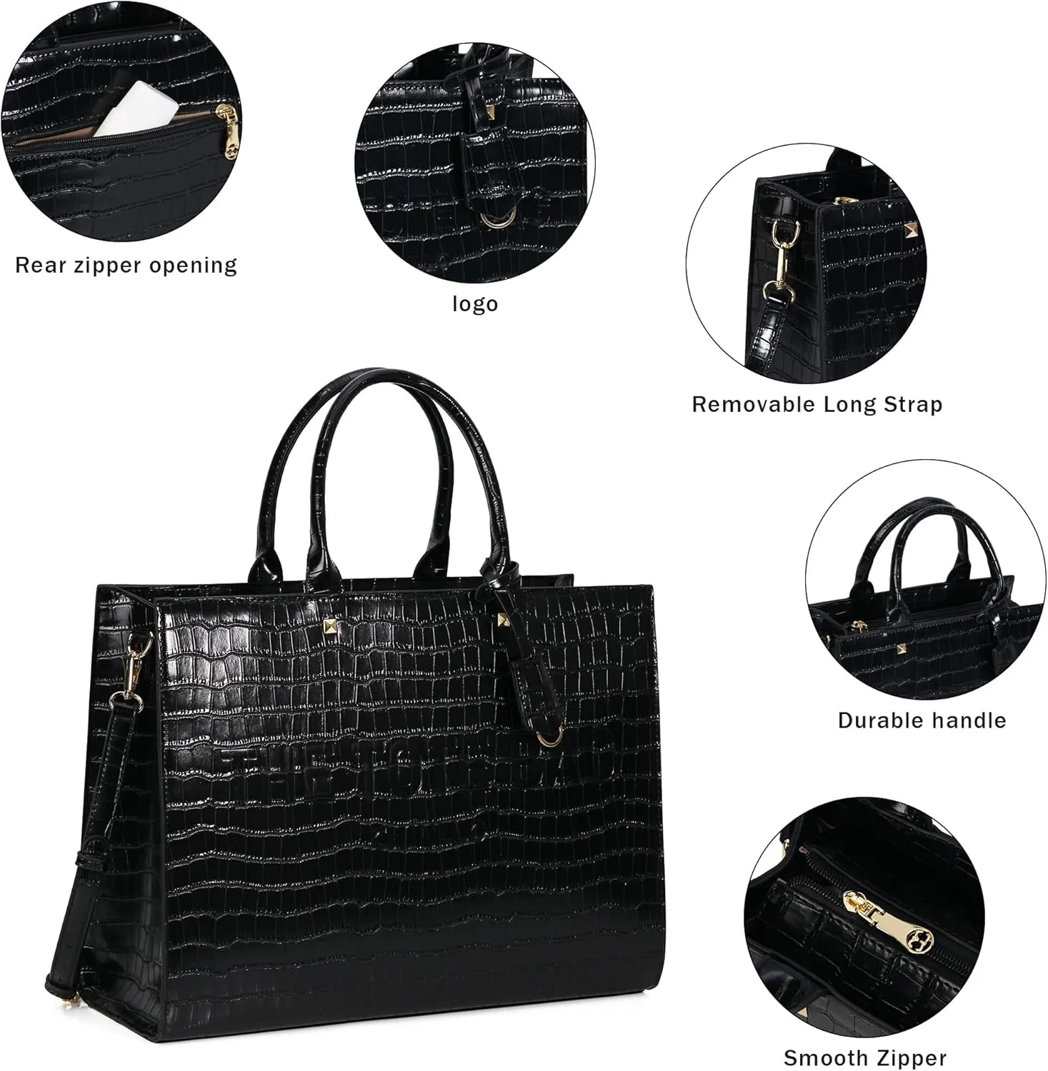 Tote Bag for Women, Top Handle Stachel Purse and Handbags with Shoulder Strap