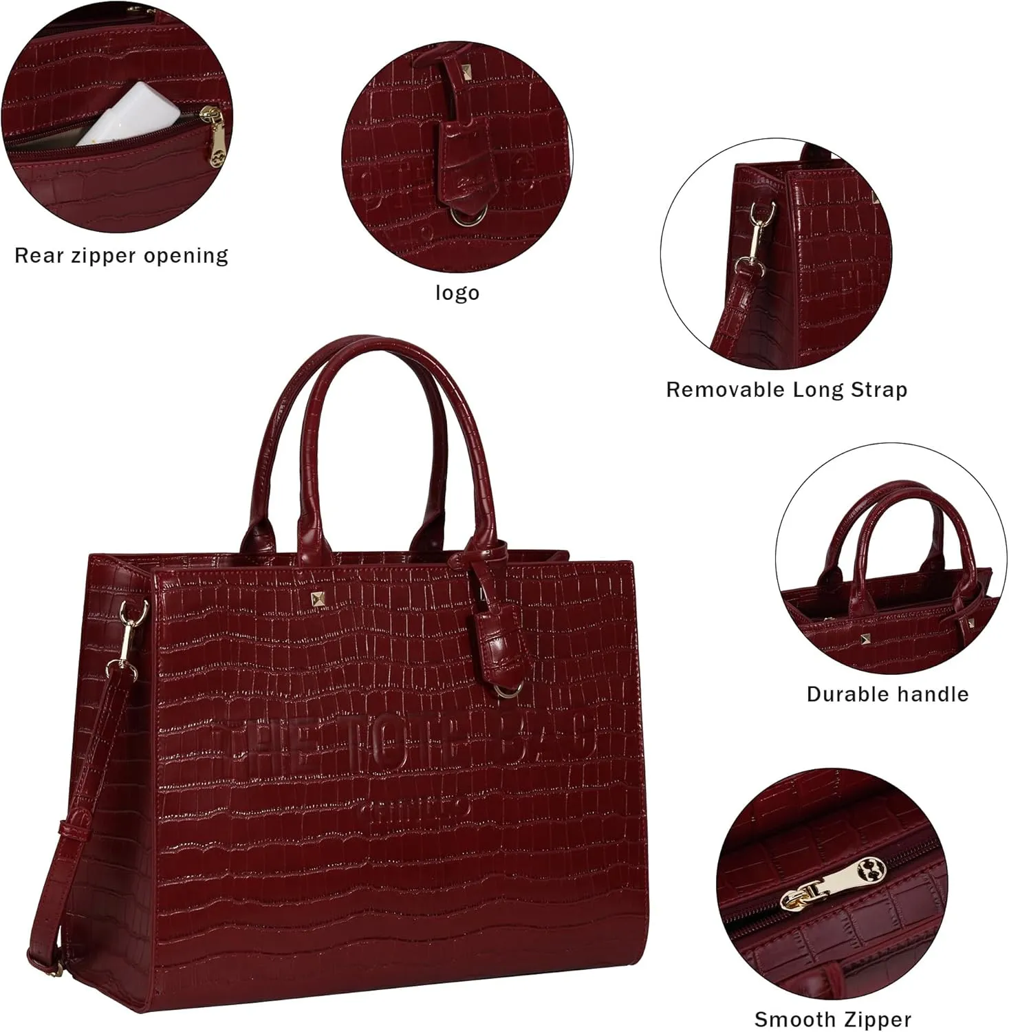 Tote Bag for Women, Top Handle Stachel Purse and Handbags with Shoulder Strap