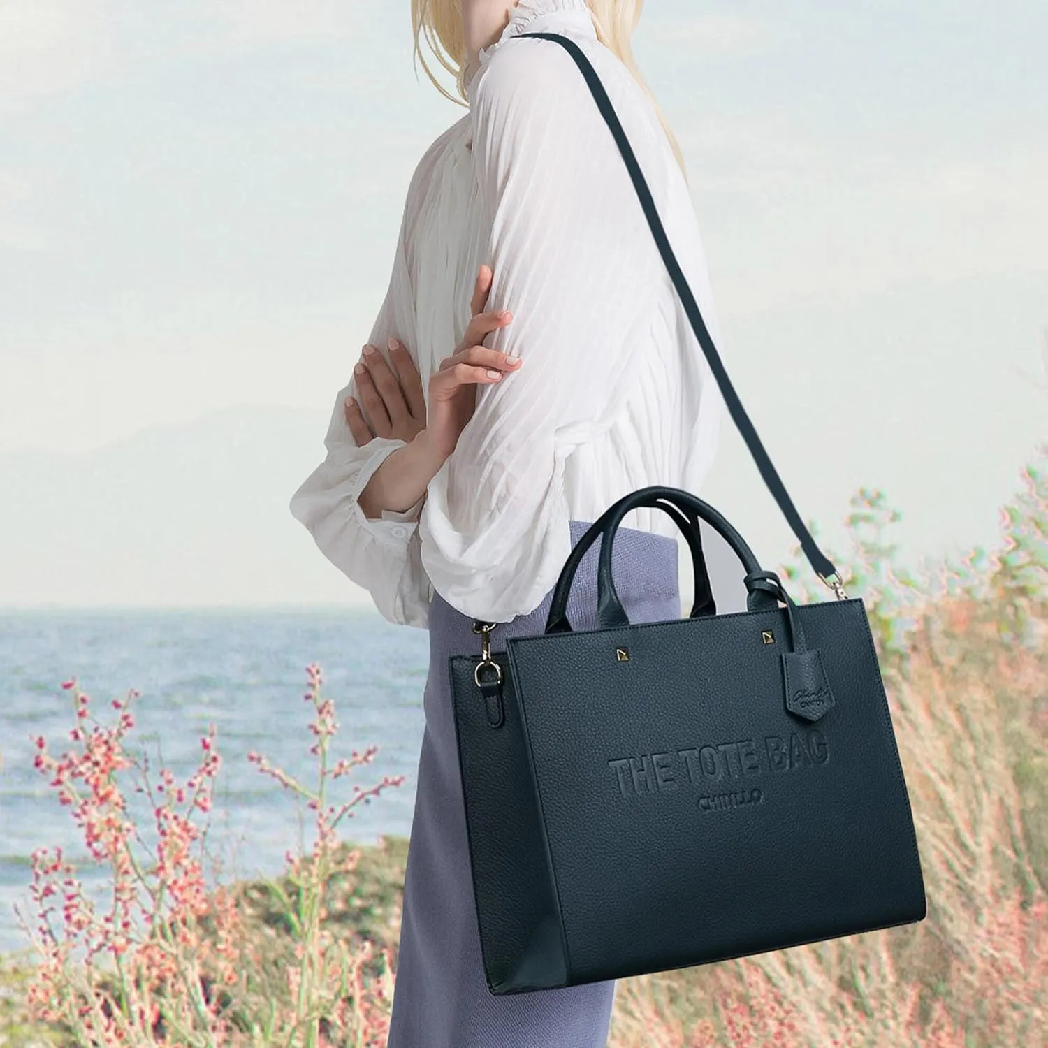 Tote Bag for Women, Top Handle Stachel Purse and Handbags with Shoulder Strap