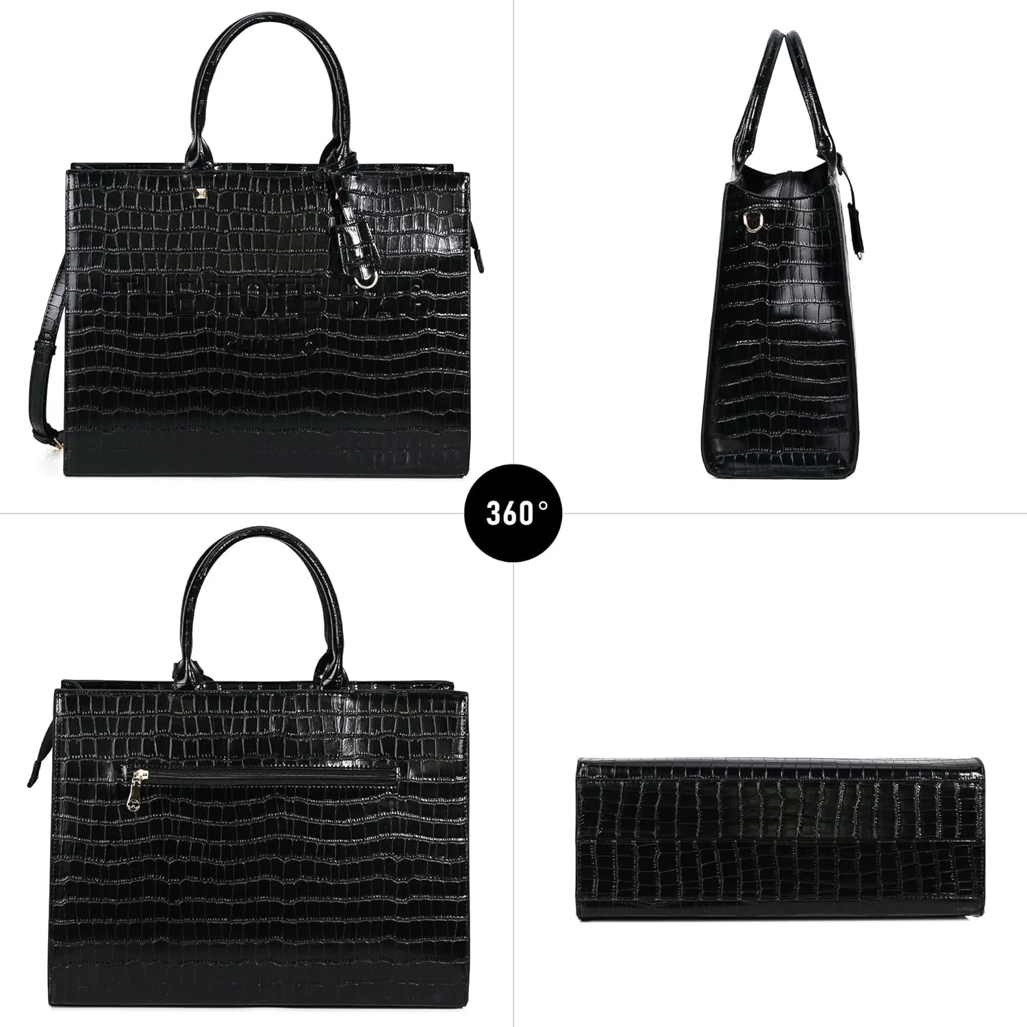 Tote Bag for Women, Top Handle Stachel Purse and Handbags with Shoulder Strap