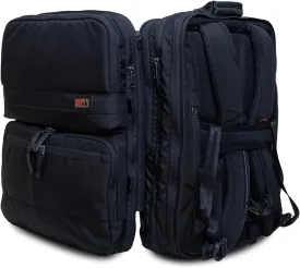 Trilogy Double Pack - World class multiple use backpack - expands into a weekender bag - splits into two seperate bags - handles two 17 laptops and two tablets (Black)