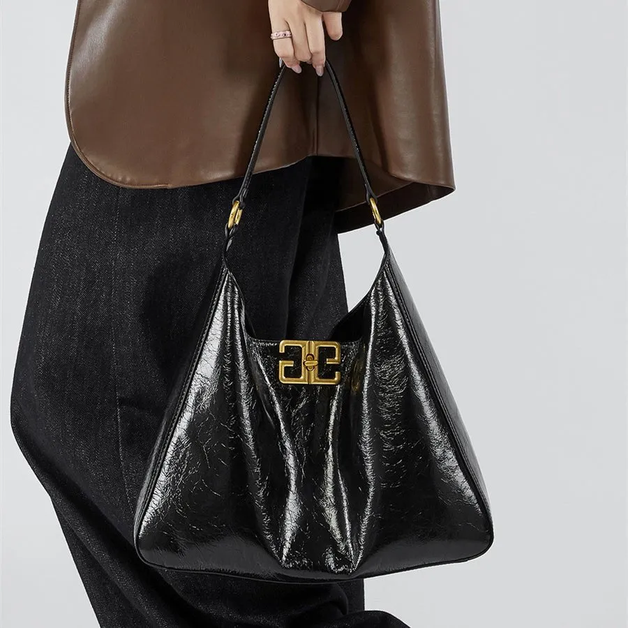 Valentina | Luxe Hobo Bag – Effortless Glamour in Black