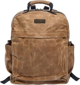 Waxed Canvas Backpack  Rugged & Water-Resistant Rucksack with Laptop Sleeve  Built for Work, Travel, & Everyday Carry - Canvas Backpack for Men and Women
