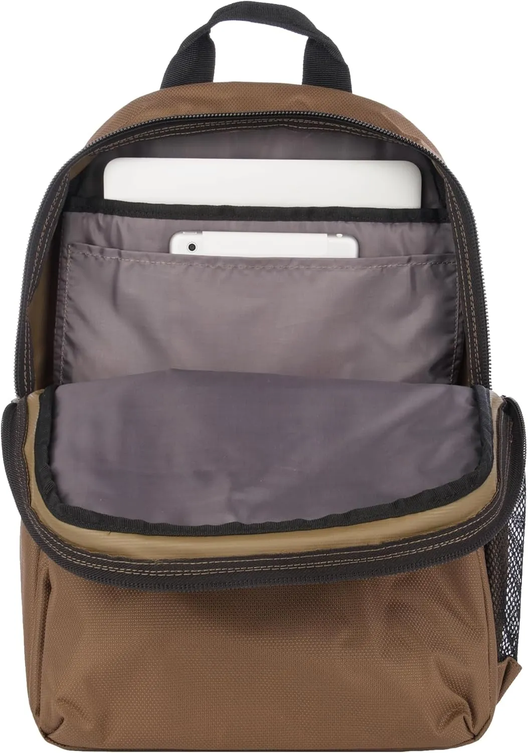 WOLVERINE Lightweight, Water Resistant Rugged Laptop Backpack for Travel or Work, Slimline-Chestnut, 27L