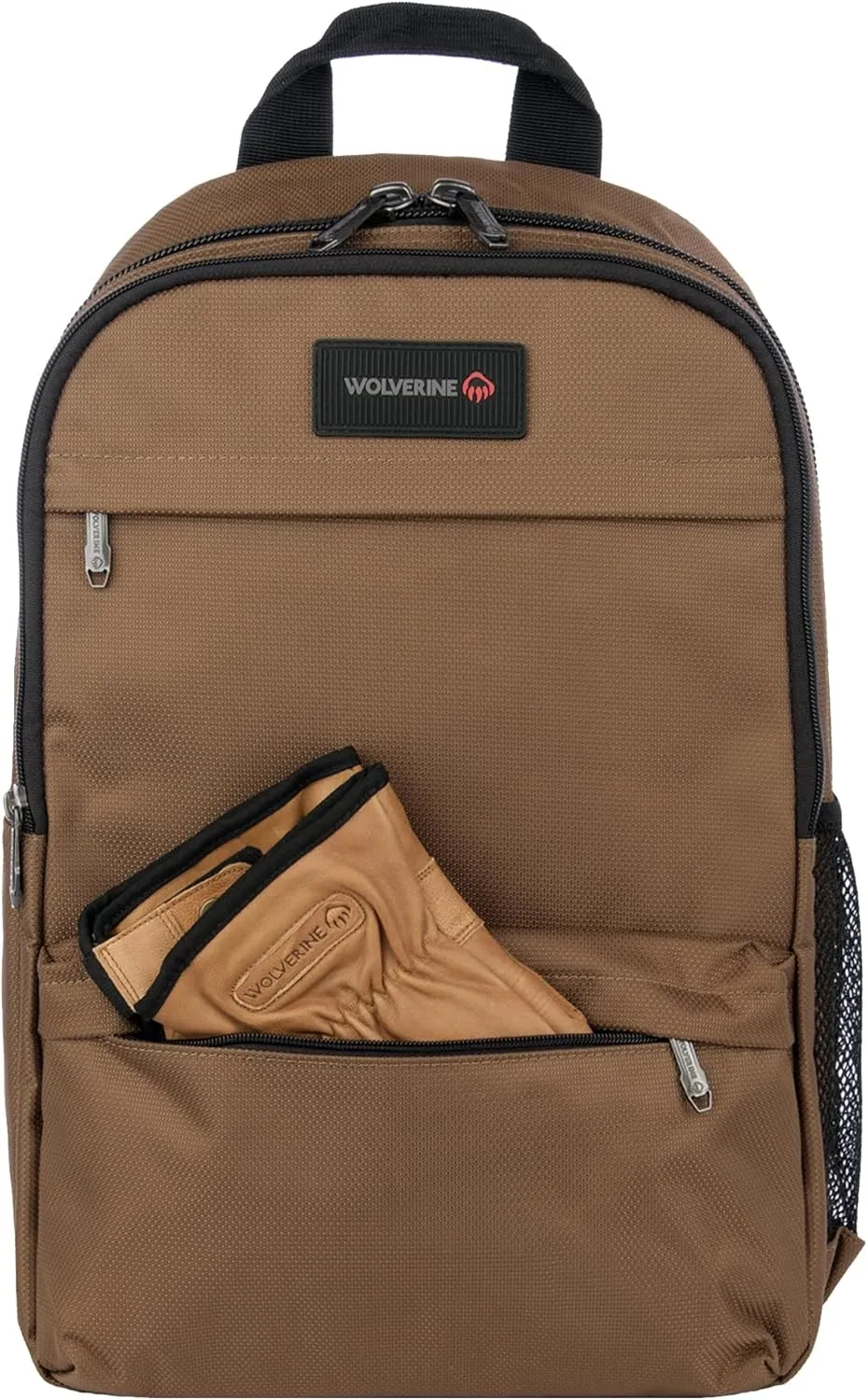 WOLVERINE Lightweight, Water Resistant Rugged Laptop Backpack for Travel or Work, Slimline-Chestnut, 27L