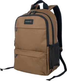 WOLVERINE Lightweight, Water Resistant Rugged Laptop Backpack for Travel or Work, Slimline-Chestnut, 27L