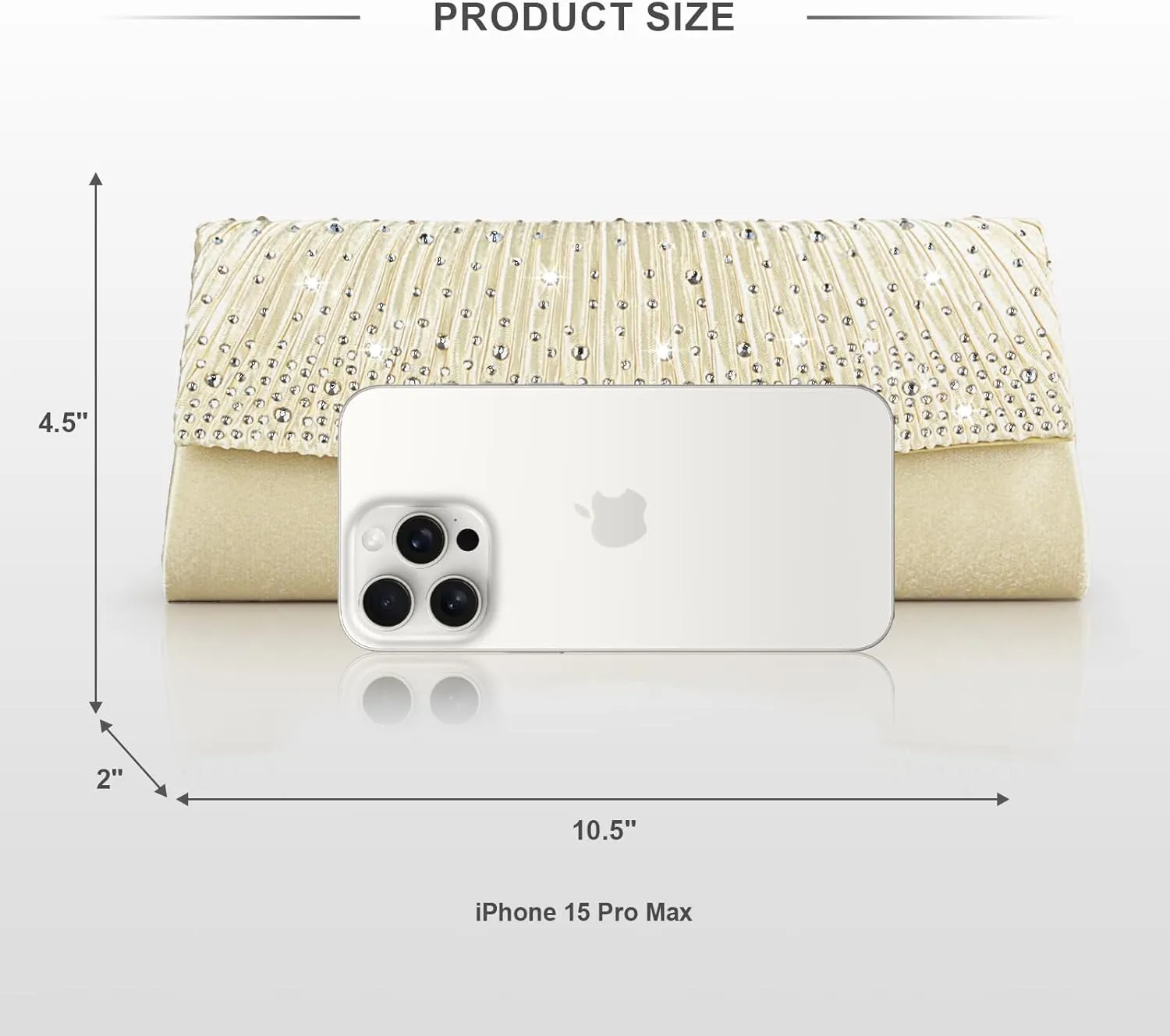 Women Evening Clutch Bags Satin Rhinestone Fromal Party Purse for Wedding Cocktail Prom Clutches