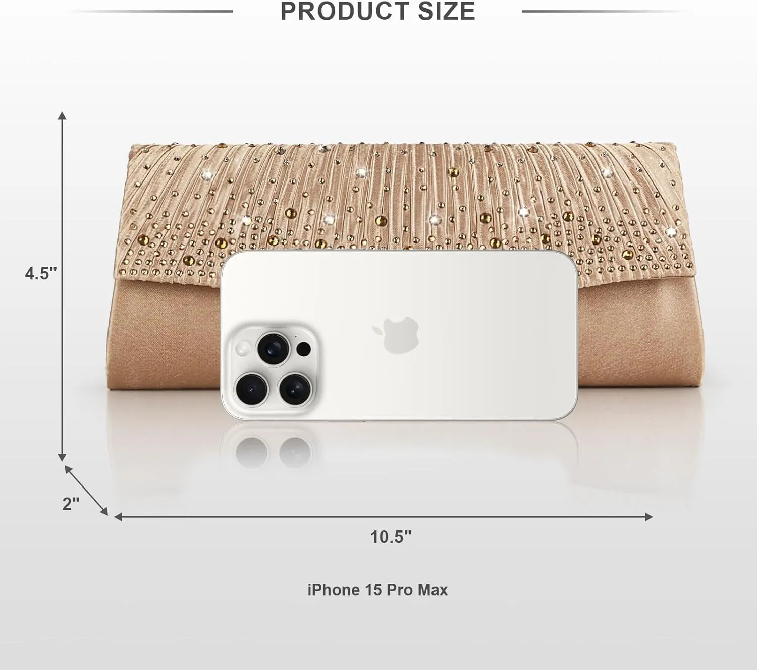 Women Evening Clutch Bags Satin Rhinestone Fromal Party Purse for Wedding Cocktail Prom Clutches