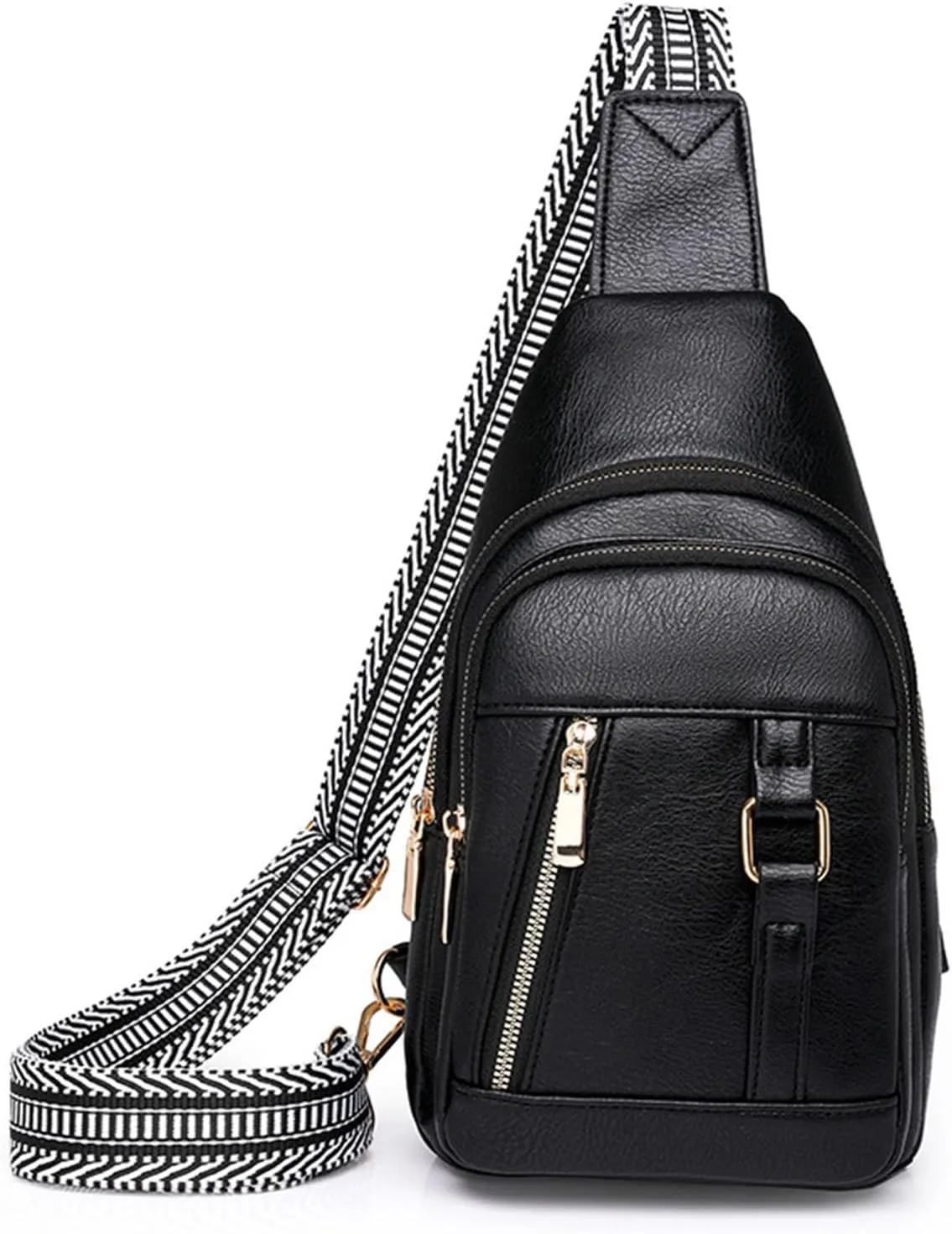 Womens Crossbody Leather Handbag Convertible Shoulder Bags with Wristlet for Work Hiking Essentials Bag