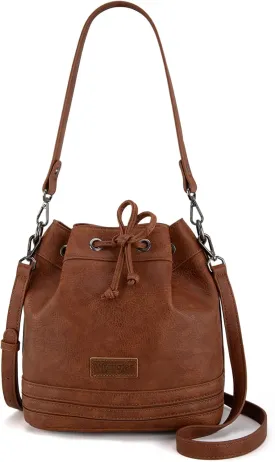 Wrangler Hobo Bags for Women Designer Bucket Purses Western Shoulder Handbags