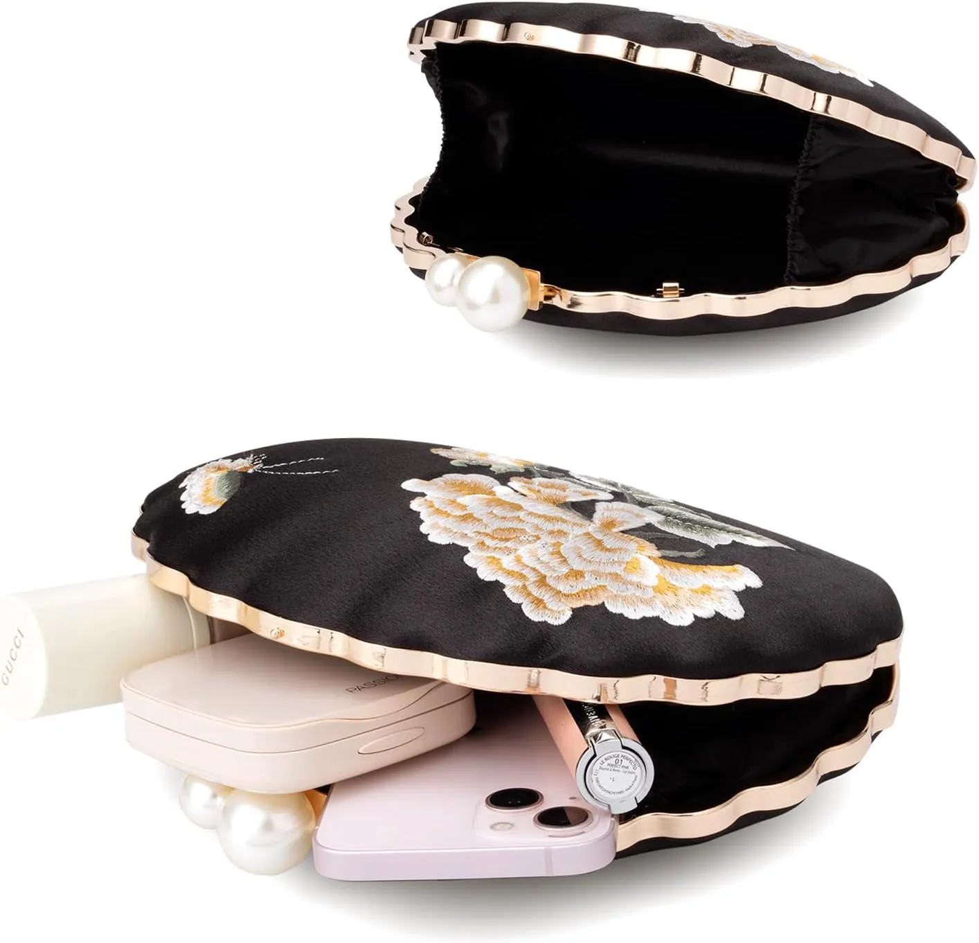 YYW Clutch Purse Women Evening Handbag Top Handle Purse Crossbody Shoulder Bag for Wedding Party Prom