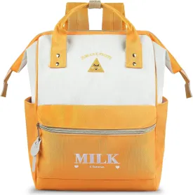 ZOMAKE 15.6 Inch Travel Laptop Backpack for Women Men - Anti Theft Water Resistant Bag Daypack - Computer Bag Business Work Cute Backpacks(Cheese)